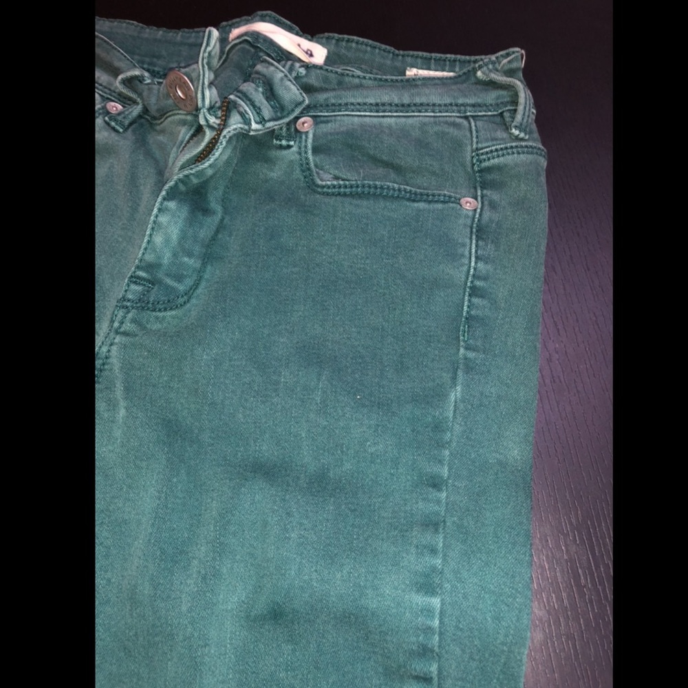 Forest green jeans